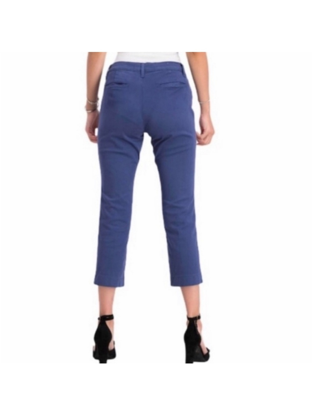 LILA RYAN The Jase Cropped Straight-Leg Pants in Blue - Picture 2 of 4